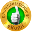 eKomi Gold Kundenauszeichnung